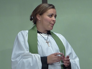 Libby Annetts excelled as Rev Geraldine Granger